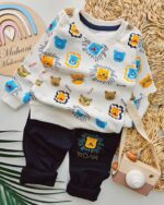 ۰۰۹۱_بلوزشلوارپنبه ای نقلی - Image 2