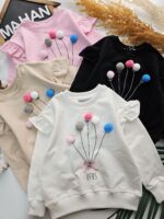 ۰۱۶۶_بلوزتک دخترانه توپکی