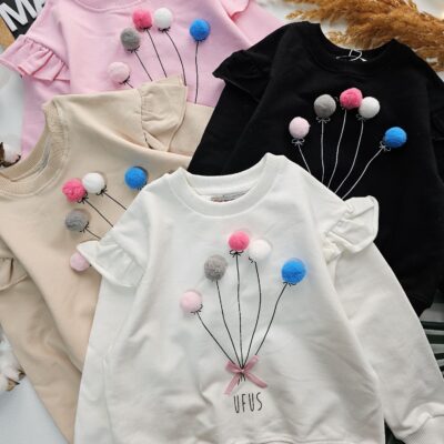 ۰۱۶۶_بلوزتک دخترانه توپکی