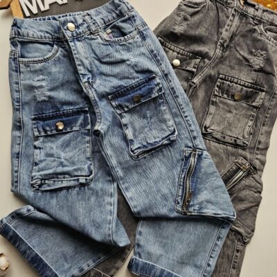 ۰۱۷۱_شلوارکارگو جین موتور