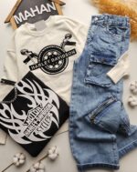 ۰۱۷۱_شلوارکارگو جین موتور - Image 3