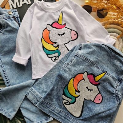 ۰۱۸۵_سه تیکه جین تک شاخ