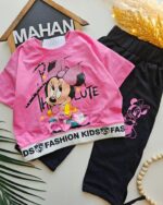 ۰۲۵۴_ست کراپ شلوار میکی - Image 3