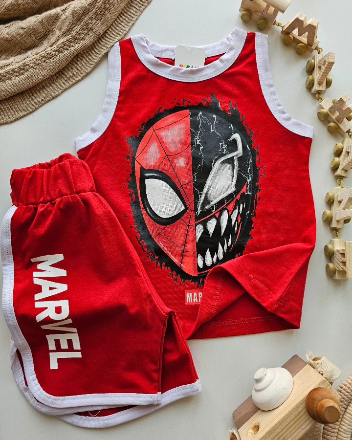 1000054755 ست تاپ شورت اسپایدرمن - Image 1