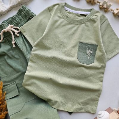 ۰۳۱۹_تیشرت شلوارک کتان ۲