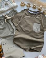 ۰۳۱۹_تیشرت شلوارک کتان ۲ - Image 3