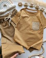 ۰۳۱۹_تیشرت شلوارک کتان ۲ - Image 2