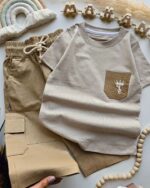 ۰۳۱۹_تیشرت شلوارک کتان ۲ - Image 4