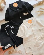 ۰۳۵۴_ست موسلین دکمه دار ایز