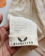 ۰۳۵۴_ست موسلین دکمه دار ایز - Image 4