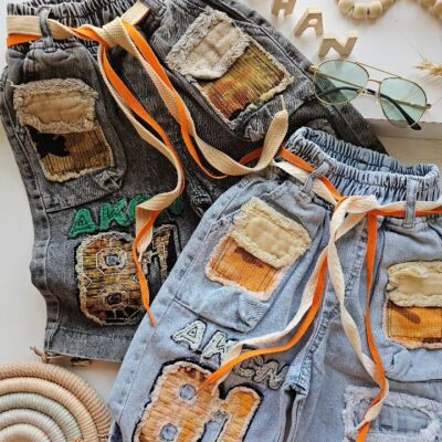 ۰۳۵۶_شلوارک جین فشن چریکی