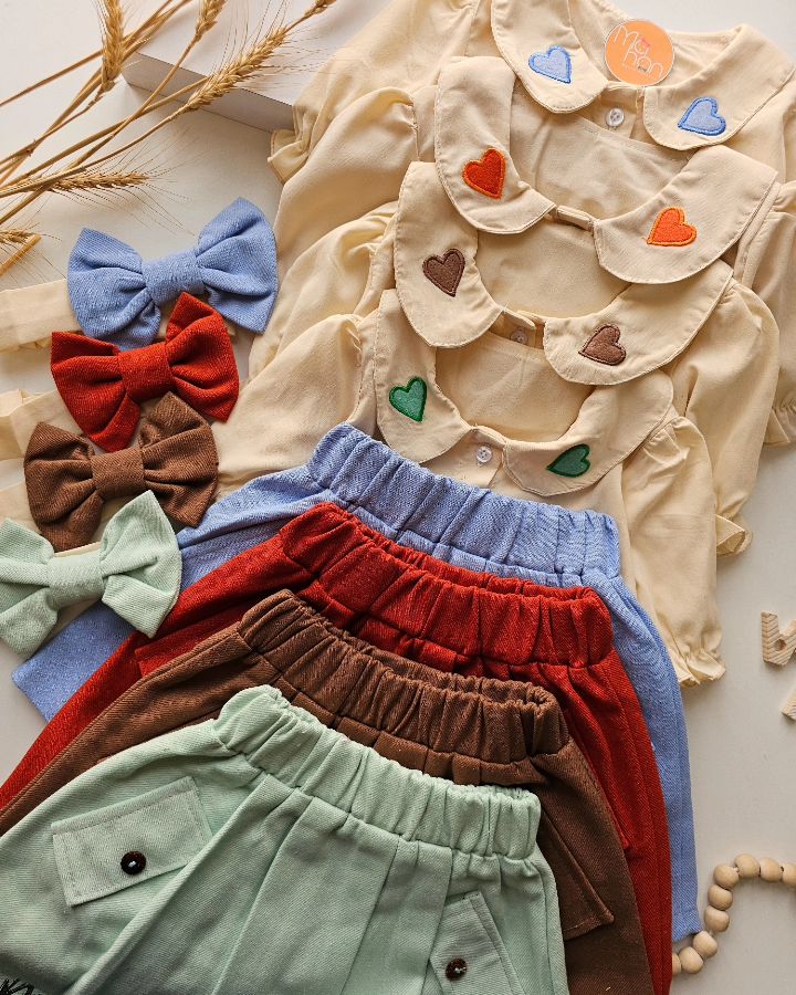 1000058562 ۰۳۵۷_سه تیکه بلوز دامن قلبی - Image 1