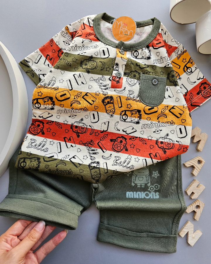 1000067936 ۰۴۱۸_ست مینیون راه راه - Image 1