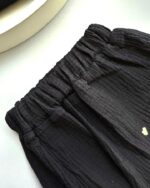 ۰۴۵۴_ست موسلین مشکی قلب - Image 3