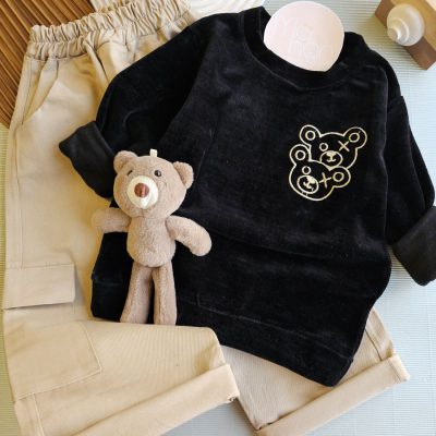 ۰۵۸۸_بلوز شلوار مخمل کتان