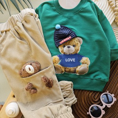 ۰۵۸۳_بلوز شلوار خرسی مخمل