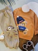 ۰۵۸۳_بلوز شلوار خرسی مخمل - Image 4