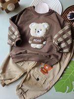 ۰۶۱۳_بلوزشلوار تدی آستین چهار خونه - Image 3