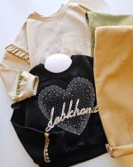 ۰۶۴۵_ست کراپ قلبی و شلوارکتان - Image 3