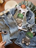 ۰۷۸۹_سه تیکه جین  خرگوش گوچی