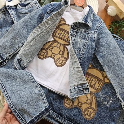 ۰۸۰۳_سه تیکه جین خرس قهوه ای گوچی