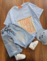 ۰۹۳۸_تیشرت شلوارک حروف - Image 3