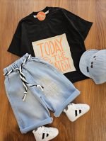 ۰۹۳۸_تیشرت شلوارک حروف - Image 2