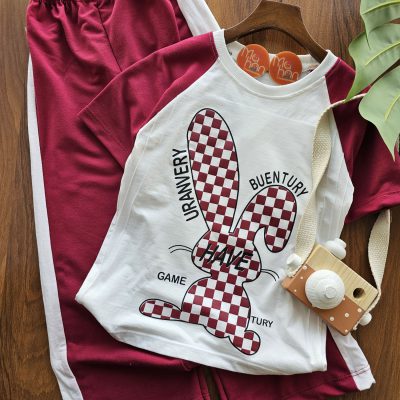 ۰۹۳۹_تیشرت شلوار خرگوش شطرنجی