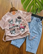 ۰۹۹۶_ست کرومی با شلوارک جین - Image 2