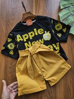 ۰۹۷۲_ست تیشرت شلوارک سیب - Image 6