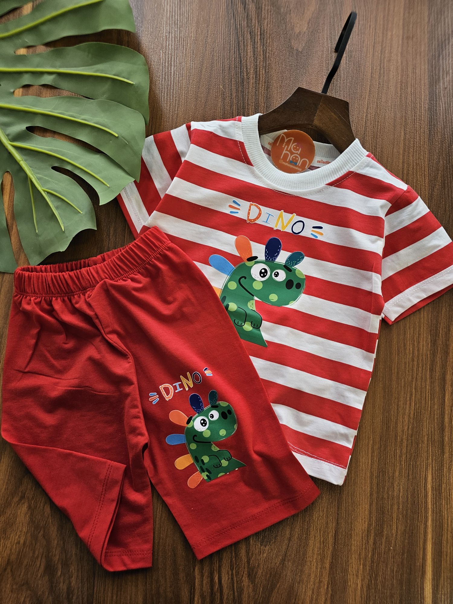 1000151546 ۰۹۹۰_ست دایناسور راه راه (سایز۴۰/۴۵) - Image 1