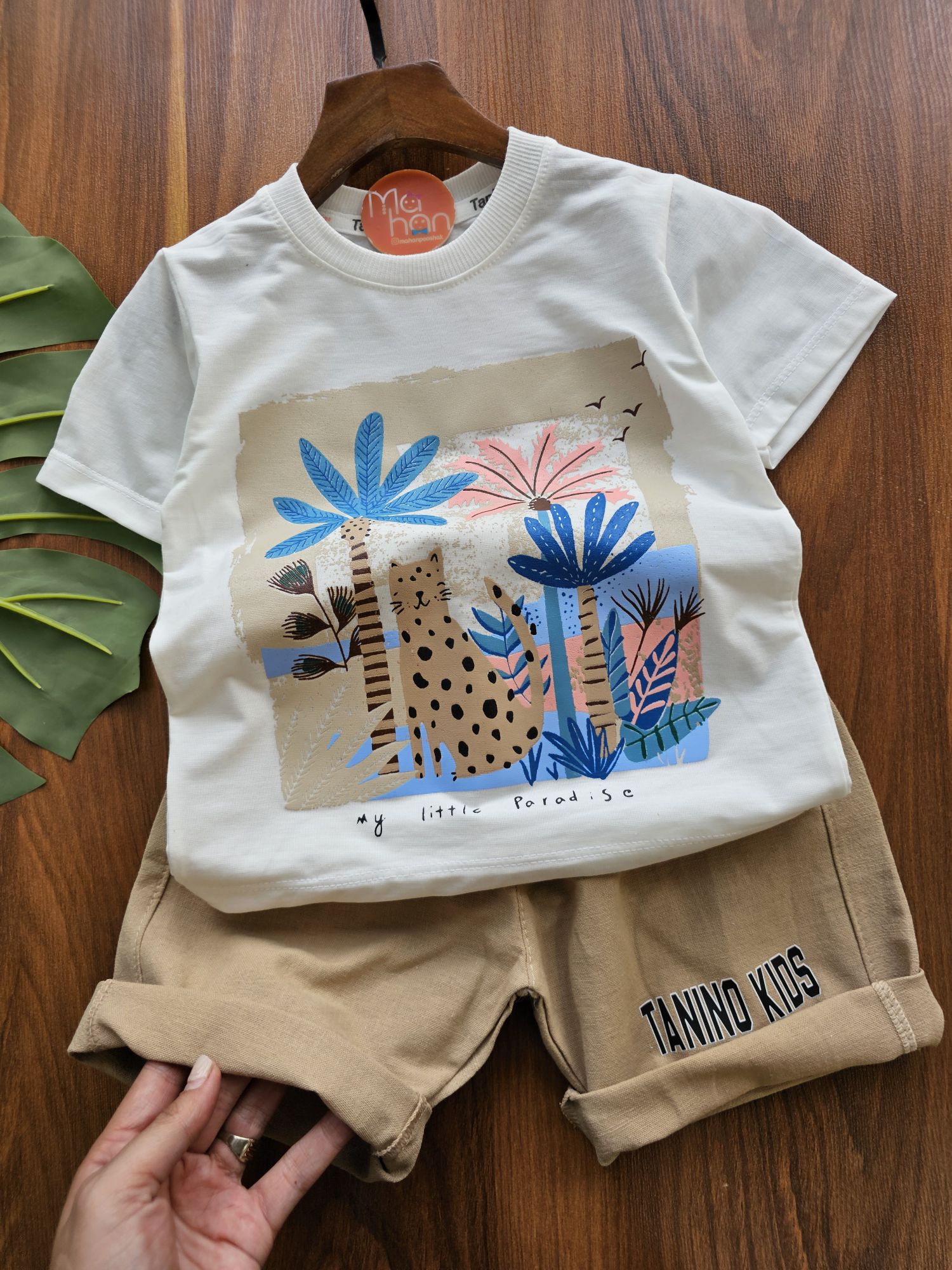 1000155521 ۰۱۰۱۱_تیشرت شلوارک هاوایی(سایز۳۵/۴۰/۴۵) - Image 1