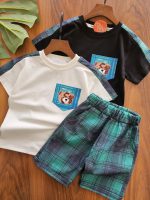 ۰۱۰۴۳_تیشرت شلوارک چهارخونه - Image 2