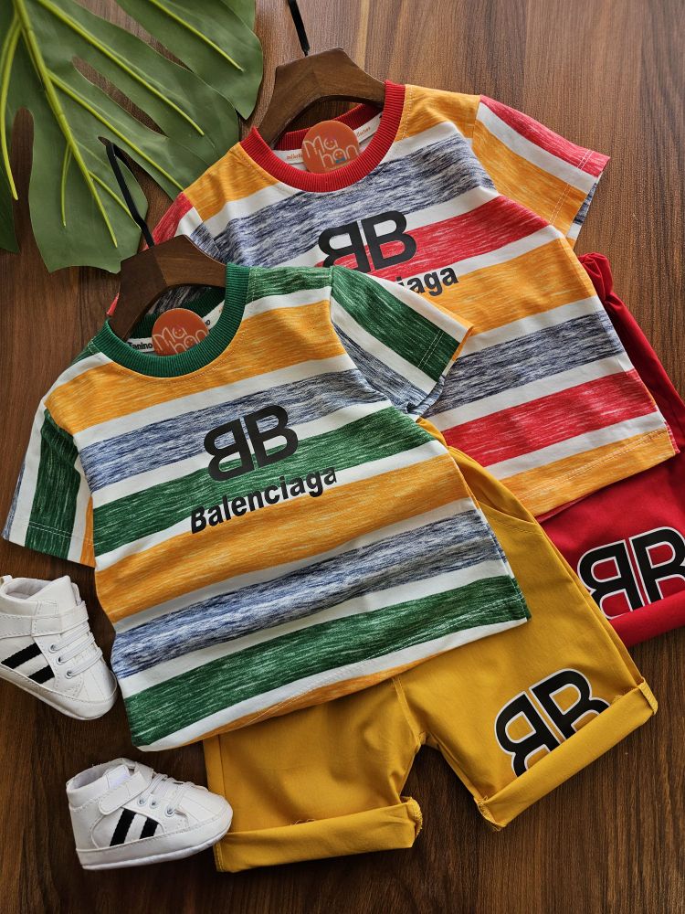 1000159595 ۰۱۰۳۶_ست تیشرت شلوارک بالنسیگا( سایز۳۵/۴۰/۴۵/۵۰) - Image 1