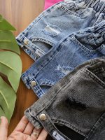 ۰۱۰۵۵_شورتک جین فلورا - Image 2