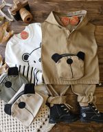 ست سه تیکه کتان تدی - Image 4