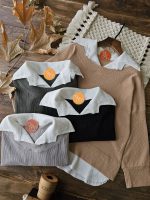 ست شومیز شلوار یقه سفید - Image 5