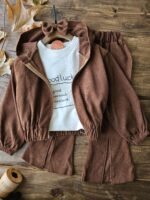 سویشرت شلوار مخمل هلن - Image 2