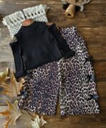 ست روشا شلوار پلنگی