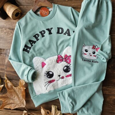 ست دخترانه گربه پشمالو45/50