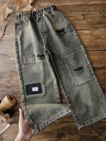 کد470 شلوار بگ تیکه دوزی - Image 4