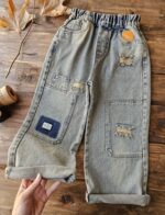 کد470 شلوار بگ تیکه دوزی - Image 3