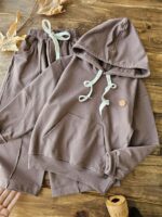 هودی شلوار ساده پاستیلی - Image 3