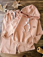 هودی شلوار ساده پاستیلی - Image 2