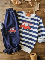 ست ماشین راه راه 35تا45