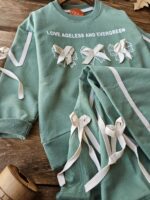 ست پاپیون سبز و مشکی - Image 5