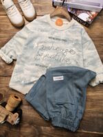 بلوز شلوارکتان ابرو بادی حروف - Image 2