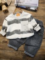 ست راه راه وارداتی تک جیب - Image 2