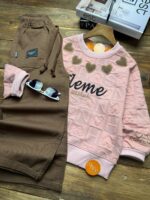 ست بلوز شلوار یقه قلبی - Image 2