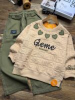 ست بلوز شلوار یقه قلبی - Image 3